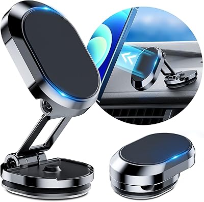 Support de téléphone magnétique de voiture en alliage pliable nikomi, support de téléphone