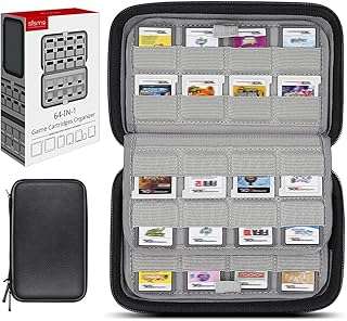 Étui de rangement pour porte-cartes de jeu sisma 64 pour cartouches de jeu