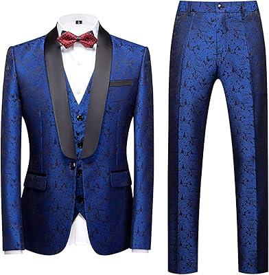 Smoking homme 3 pièces classique mariage châle business mariage jacquard costume veste gilet pantalon. Diaytar : Connectez-vous aux meilleures offres
