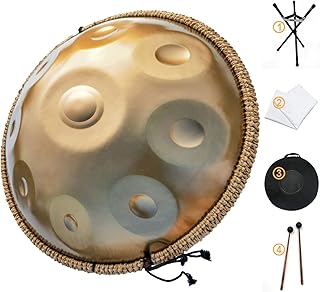 Tambour à main timan, instrument de tambour à main en acier de 22