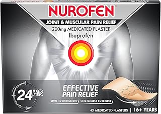Plâtre médical pour soulager les douleurs articulaires et musculaires de nurofen, 4 morceaux