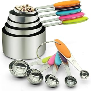 Ensemble de tasses et cuillères à mesurer sky touch avec anneau amovible