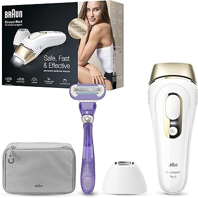 Braun silk expert pro 5 pl5014 ipl dernière génération, épilation permanente visible
