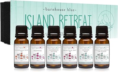 Coffret cadeau island retreat de 6 huiles parfumées de qualité supérieure