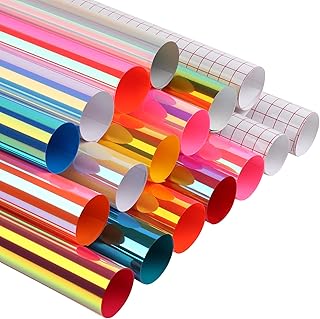 Feuilles de vinyle permanentes 3d htv runt, paquet de 17, 14 feuilles d'autocollants 3d 12x12 pour machine cricut et 3 bandes de transfert pour vinyle permanent. Simplifiez vos achats avec Diaytar, le e-commerce nouvelle génération