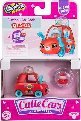 Poussette cutie car shopkins s3 gumball go, multicolore, 57115, 1 paquet