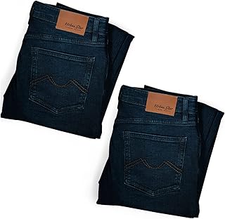 Jean coupe décontractée pour homme stretch droite pantalon ultra extensible un super