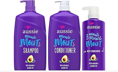 Aussie miracle moist shampoing et revitalisant traitement en profondeur miracle en 3 minutes