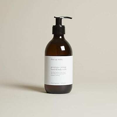 Nettoyant pour les mains et le corps plum & ashby géranium et orange