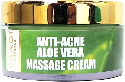 Crème de massage anti-acné biologique à l'aloe vera bio fadi herbals élimine
