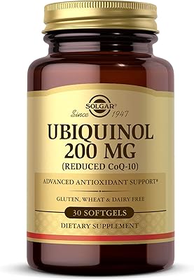 Solgar ubiquinol 200 mg, (coq-10 réduit) 30 gélules
