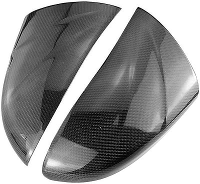 2 pièces couvercle de rétroviseur latéral en fiber de carbone pour lexus is
