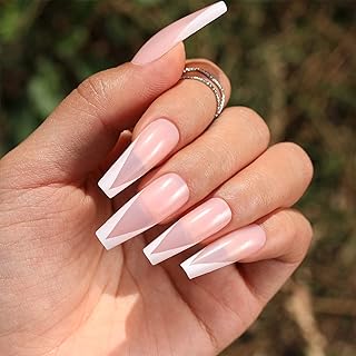 Faux ongles en acrylique nc pour femmes et filles avec colle