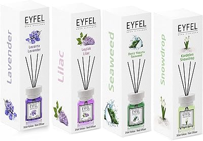 Diffuseur evil red 4 pièces - lavande, violet clair, algues et goutte