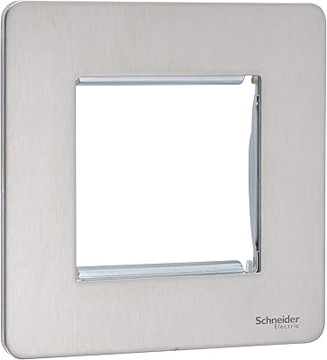 Plaque plate sans vis schneider electric ultimate - plaque modulaire double euro gu8460ss