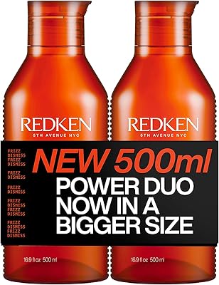 Shampooing et après-shampooing redken pour cheveux bouclés, huile de babassu, ajoute de la brillance