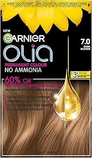 Teinture permanente garnier olia blond foncé 7.0, couverture 100 % des cheveux gris