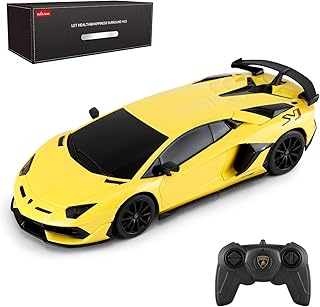 Voiture télécommandée rastar lamborghini, voiture télécommandée lamborghini aventador svj, jaune