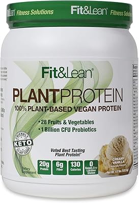 Poudre de protéine de remplacement fit & lean vanille, 530 g
