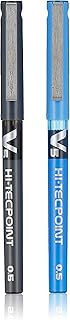 Stylo à bille pilot hi-tech, 0,5 mm, noir/bleu