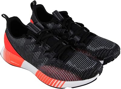 Chaussures de course reebok fusion flexweave trail pour hommes rouge noir blanc, moyen