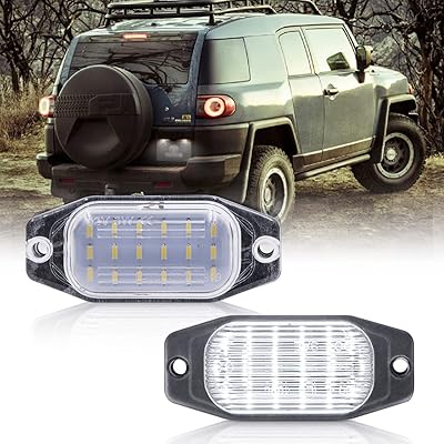 Feux de plaque d'immatriculation led compatibles avec toyota fj cruiser 2007-2014