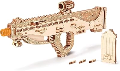 Kit de modèle en bois de fusil d'assaut en bois pour adultes