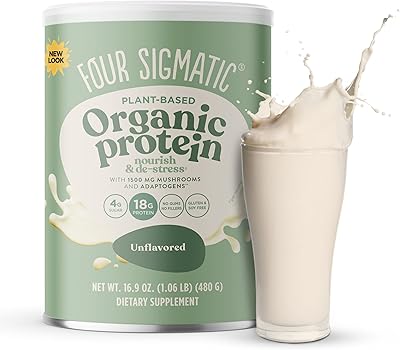 Protéine de superaliments four sigmatic, protéine végétale biologique avec champignon chaga et ashwagandha