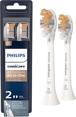 Têtes de brosse à dents de rechange tout-en-un philips sonicare a3 premium d'origine