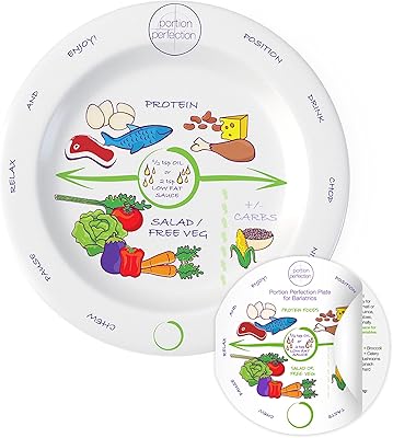 Portion perfection plaque d'obésité en mélamine pour contrôle des portions