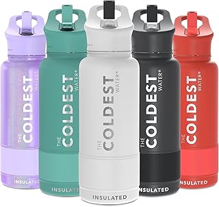 Bouteille d'eau de sport à large goulot de 32 oz hydromus isolée