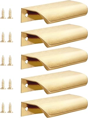 Poignées de traction d'armoire malimali gold finger edge 3,15 pouces, poignées de traction