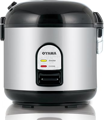 Cuiseur à riz aoyama 5 tasses, acier inoxydable, noir, cfs-f10b