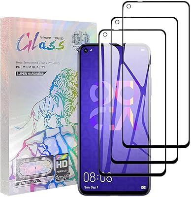 Protecteur d'écran en verre de kotoli [pack de 3] pour huawei nova 5t