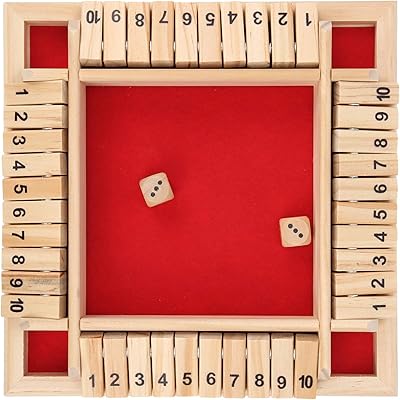 Jeu de dés en boîte, jeu de société en bois, améliore les compétences