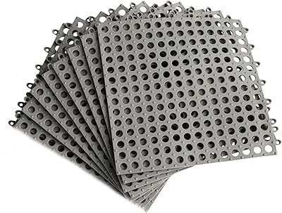 8 pièces 30x30cm carreaux de verrouillage en caoutchouc anti-dérapant carrelage de sol