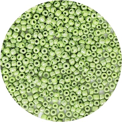 Bala & felic perles de rocaille vert clair 4 mm environ