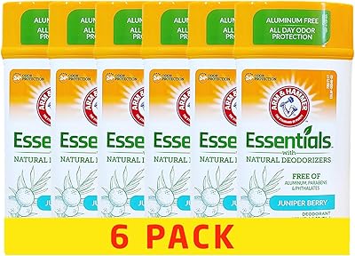 Bâton déodorant anti-transpirant sans aluminium arm & hammer essentials baie de genévrier 71
