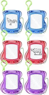 6 pièces mini planche à dessin magnétique effaçable avec sac dos porte-clés cadeaux