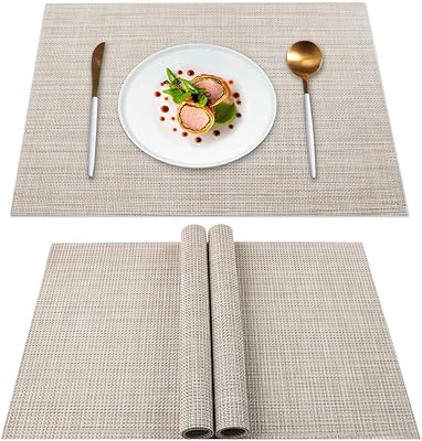 Sets de table de cuisine applief lot de 4 isolation thermique résistants aux