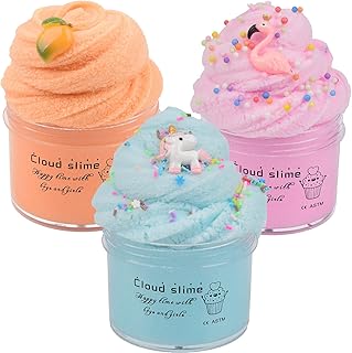 Ensemble de 3 pièces cloud slime, kit de slime cloud antiadhésif super doux