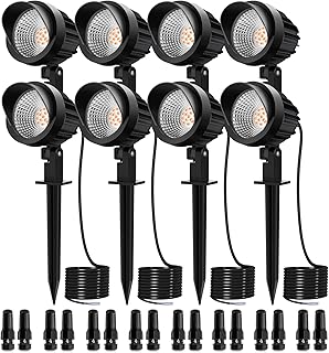Lampes paysagères led mickey 7w, 12v 24v 800 lumens, éclairage basse tension