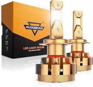 Ampoules led auxbeam h7, 70 w 14 000 lumens par paire, prêtes