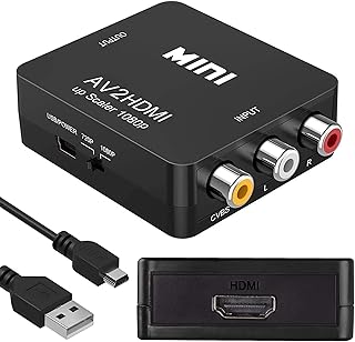 Convertisseur xms jsiy rca vers hdmi av hdmi convertisseur audio vidéo