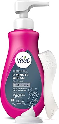 Crème dépilatoire veet professional 2 minutes pour tous les types de peau, y