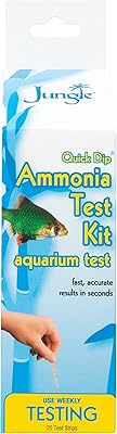 Bandettes de test d'ammoniac à trempage rapide jungle tk301w, paquet de 25