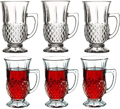 Tasse à thé pasabahas istanbul, lot de 6, gel à boire avec poignée