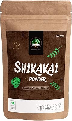 Poudre à base de plantes shikakai green tree - shampoing et revitalisant