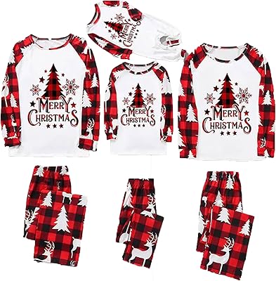Ensemble de pyjama assorti pour la famille, ensemble festif 2 pièces avec haut
