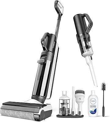 Aspirateur sans fil teneco smart 2 en 1 pour nettoyage humide et sec